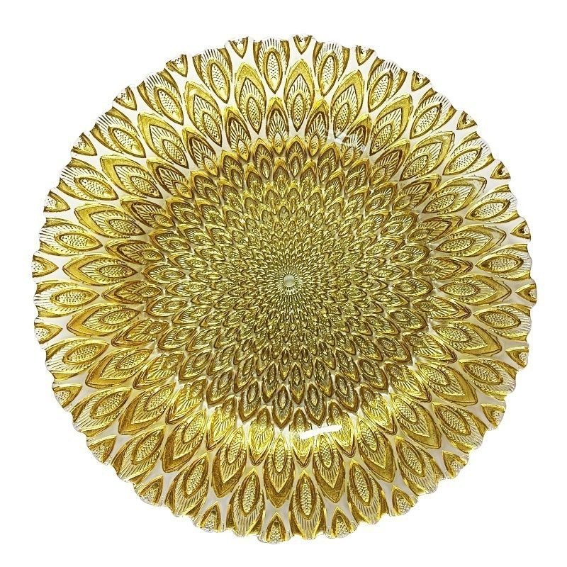Wholesale Glass Charger Plate PZ-043 - Image 2